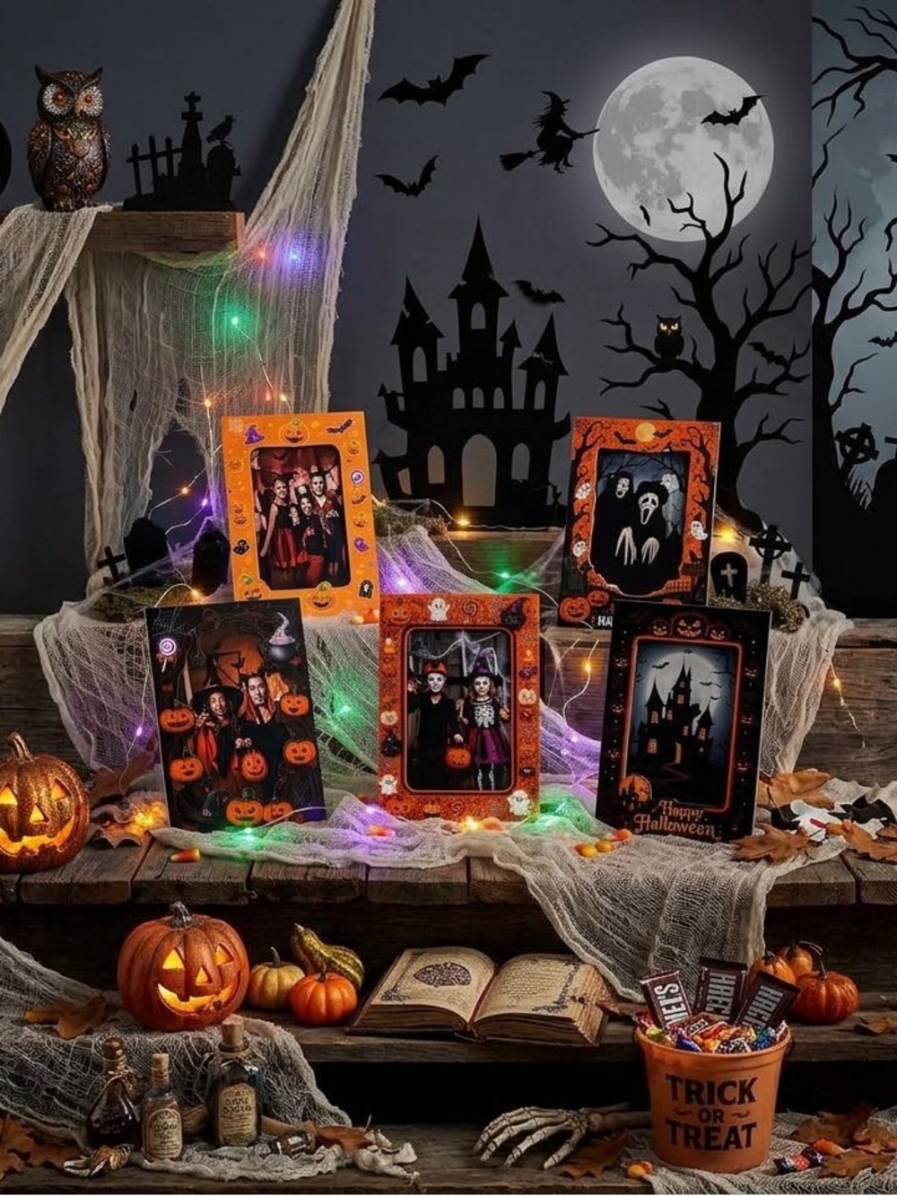 Halloween Cardboard Picture Frame 4x6